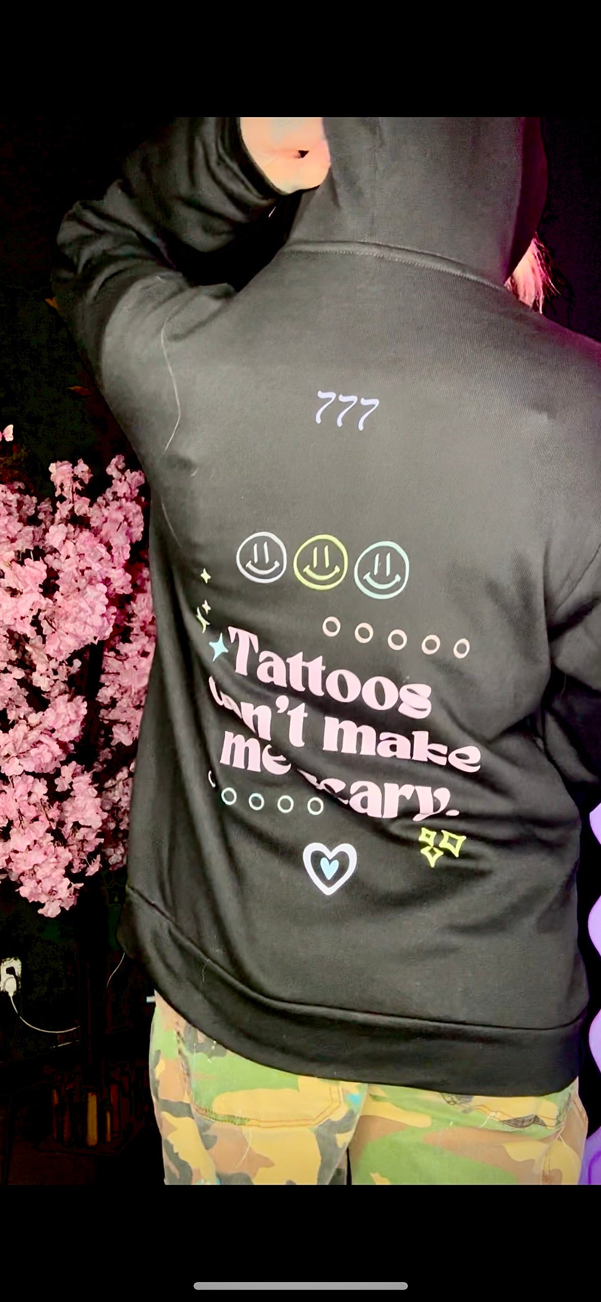 Tattoos Don’t Make me Scary Hoody