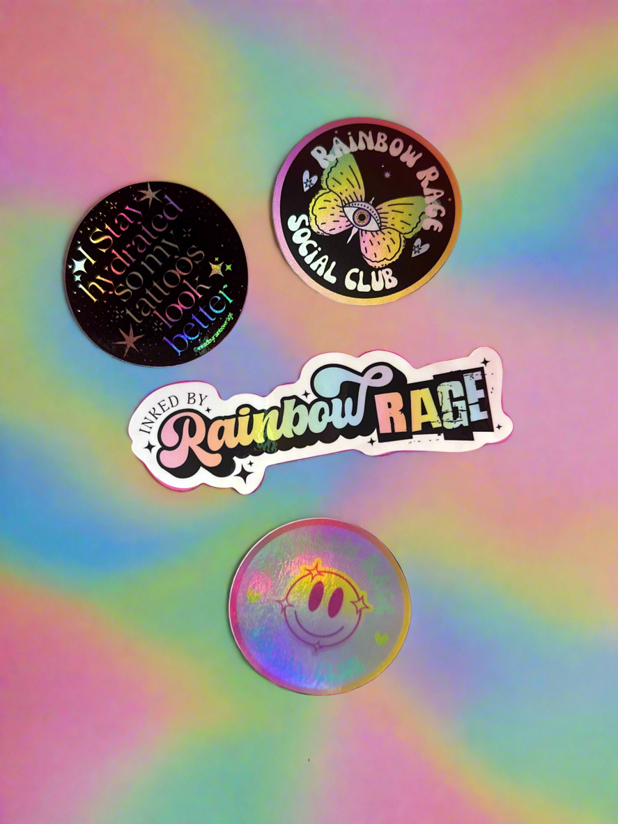 Smile Secret Club Holographic obsessed Sticker