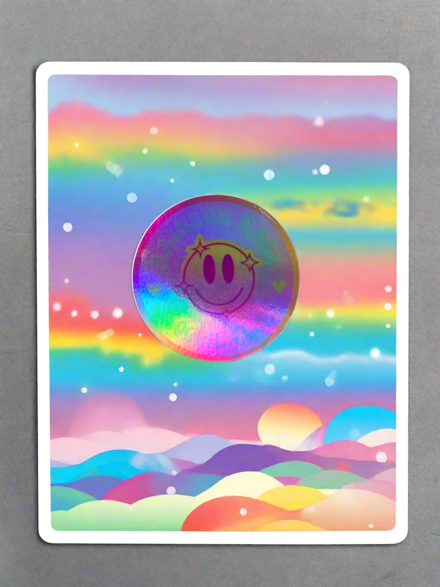 Smile Secret Club Holographic obsessed Sticker