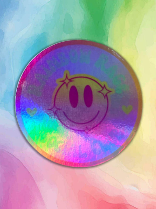 Smile Secret Club Holographic obsessed Sticker