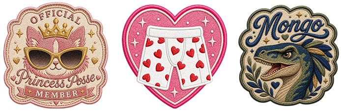 Princess Posse Member · Heart Shorts · Mango patches